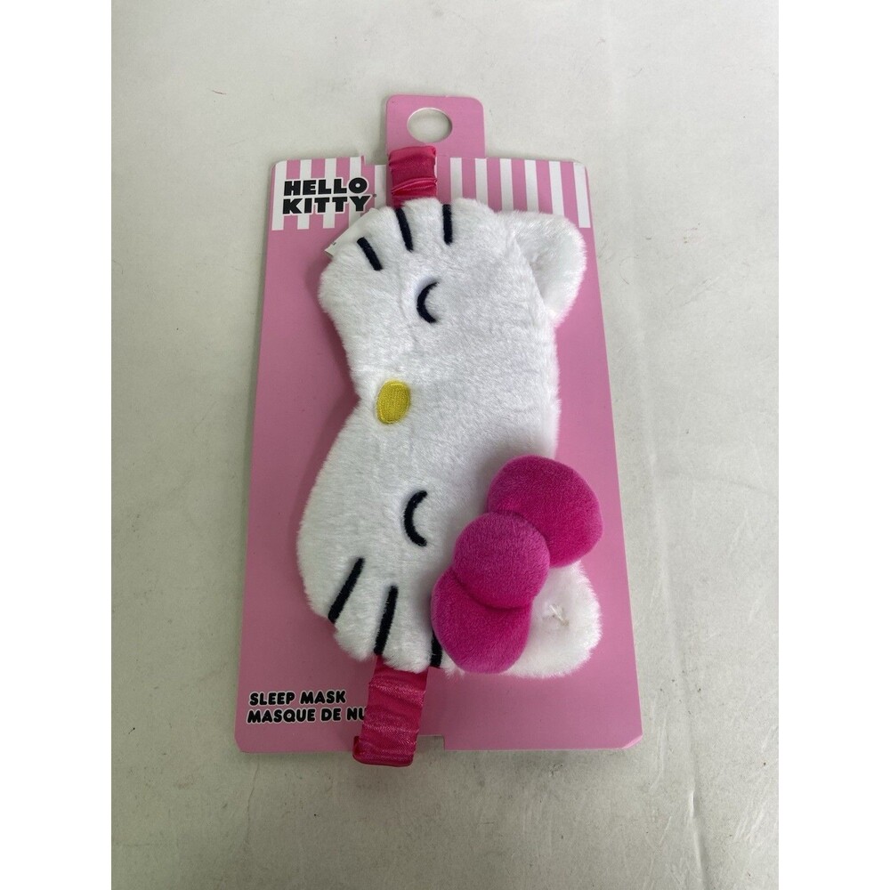 Hello Kitty Licensed Plush Face Eye Mask Sleep Cover Blindfold NEW